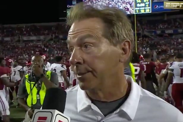 Whatever You Do, Do NOT Ask Nick Saban About The Quarterback ...